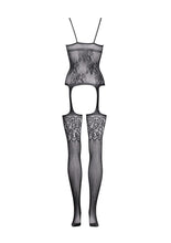 Load image into Gallery viewer, Le Desir Suspender Rhinestone Bodystocking

