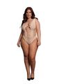 Load image into Gallery viewer, Le Desir V-Neck Teddy with Opaque Panels
