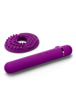 Load image into Gallery viewer, Le Wand Baton Rechargeable Silicone Vibrator - Cherry/Purple
