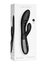 Load image into Gallery viewer, Le Wand Blend Rechargeable Siliconel Rabbit Vibrator - Black
