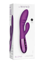 Load image into Gallery viewer, Le Wand Blend Rechargeable Siliconel Rabbit Vibrator - Cherry
