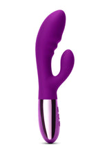 Load image into Gallery viewer, Le Wand Blend Rechargeable Siliconel Rabbit Vibrator - Cherry
