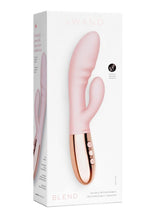 Load image into Gallery viewer, Le Wand Blend Rechargeable Siliconel Rabbit Vibrator - Rose Gold
