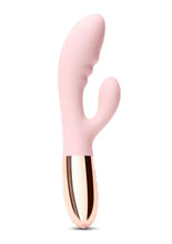 Load image into Gallery viewer, Le Wand Blend Rechargeable Siliconel Rabbit Vibrator - Rose Gold
