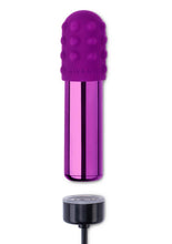 Load image into Gallery viewer, Le Wand Bullet Rechargeable Vibrator with Textured Silicone Sleeve and Ring
