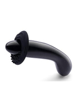 Load image into Gallery viewer, Le Wand Crystal G-Wand with Silicone Ring - Black Obsidian
