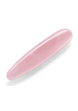 Load image into Gallery viewer, Le Wand Crystal Slim Wand with Silicone Ring - Rose Quartz - Pink
