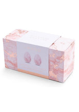 Load image into Gallery viewer, Le Wand Crystal Yoni Eggs Silicone Kegal Balls - Rose Quartz - Pink
