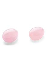 Load image into Gallery viewer, Le Wand Crystal Yoni Eggs Silicone Kegal Balls - Rose Quartz - Pink
