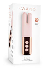 Load image into Gallery viewer, Le Wand Deux Silicone Rechargeable Dual Vibrator - Rose Gold
