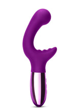 Load image into Gallery viewer, Le Wand Xo Rechargeable Silicone Dual Stimulating Vibrator - Cherry/Purple
