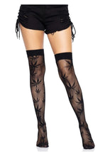 Load image into Gallery viewer, Leg Avenue 420 Net Thigh High - Black - One Size
