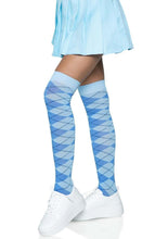 Load image into Gallery viewer, Leg Avenue Argyle Knit Over The Knee Socks
