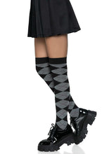 Load image into Gallery viewer, Leg Avenue Argyle Knit Over The Knee Socks
