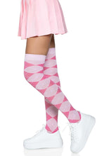 Load image into Gallery viewer, Leg Avenue Argyle Knit Over The Knee Socks
