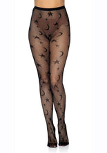 Load image into Gallery viewer, Leg Avenue Celestial Net Tights - Black - One Size
