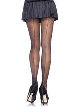 Load image into Gallery viewer, Leg Avenue Cuban Foot Pantyhose - 1x-2x - Black

