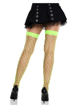 Load image into Gallery viewer, Leg Avenue Fence Net Thigh High
