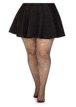 Load image into Gallery viewer, Leg Avenue Fishnet Crystalized Tights with Multi Sized Iridescent Rhinestones
