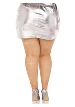 Load image into Gallery viewer, Leg Avenue Fishnet Crystalized Tights with Multi Sized Iridescent Rhinestones
