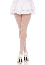 Load image into Gallery viewer, Leg Avenue Love Struck Heart Net Tights
