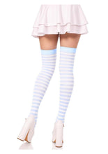 Load image into Gallery viewer, Leg Avenue Nylon Stocking with Stripe
