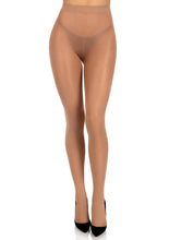 Load image into Gallery viewer, Leg Avenue Opaque Sheer to Waist Tights with Cotton Crotch - Tan - One Size
