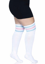 Load image into Gallery viewer, Leg Avenue Over The Knee Athletic Socks
