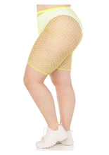 Load image into Gallery viewer, Leg Avenue Plus Size Industrial Net Biker Shorts - 1x-2x
