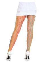 Load image into Gallery viewer, Leg Avenue Rainbow Fence Net Tights
