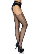 Load image into Gallery viewer, Leg Avenue Scale Net Suspender Hose
