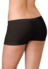 Load image into Gallery viewer, Leg Avenue Seamless Boyshorts - Black - One Size
