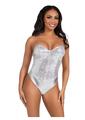 Load image into Gallery viewer, Leg Avenue Sequin Boned Snap Crotch Bodysuit with Detachable Clear Strap
