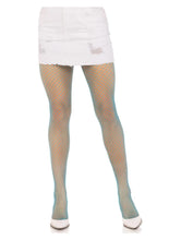 Load image into Gallery viewer, Leg Avenue Spandex Industrial Net Tights - Neon Blue - One Size
