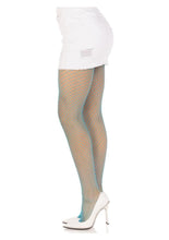 Load image into Gallery viewer, Leg Avenue Spandex Industrial Net Tights - Neon Blue - One Size
