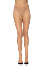 Load image into Gallery viewer, Leg Avenue Spandex Sheer Cuban Heel Backseam Tights - Nude - One Size
