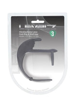 Load image into Gallery viewer, Levelz Adjustable Bunny Vibrating Rechargeable Silicone Lasso Cock Ring and Shaft Loop - Black
