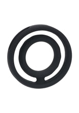 Load image into Gallery viewer, Levelz Classic Grooved Silicone Cock and Ball Ring - Black
