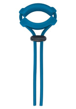 Load image into Gallery viewer, Levelz Detachable Wide Adjustable Silicone Lasso Cock Ring - Teal - 5mm
