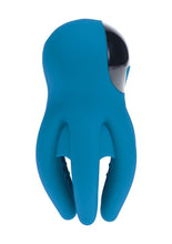 Load image into Gallery viewer, Levelz Digital Vibrating Silicone Rechargeable Penis Head Stimulator with Tentacles - Teal
