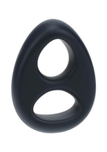 Load image into Gallery viewer, Levelz Double Liquid Silicone Cock and Ball Ring - Black
