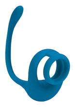 Load image into Gallery viewer, Levelz Dual Motor Rechargeable Silicone Cock Ring with Prostate Stimulator - Teal
