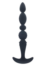 Load image into Gallery viewer, Levelz Multi Textured Silicone Flared Anal Probe - Black
