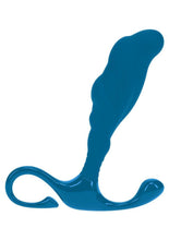 Load image into Gallery viewer, Levelz Rippled with Hard Loop Silicone Prostate Massager - Teal - Large
