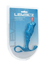 Load image into Gallery viewer, Levelz Rippled with Hard Loop Silicone Prostate Massager - Teal - Large
