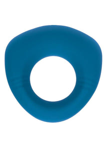 Levelz Sealed Liquid Silicone Rechargeable Vibrating Cock Ring - Teal