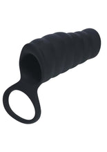 Load image into Gallery viewer, Levelz Vibrating Ribbed Silicone Cock Sleeve and Ball Ring
