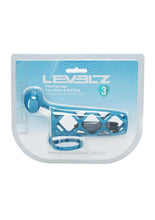Load image into Gallery viewer, Levelz Vibrating Silicone Rechargeable Cock Cage and Ball Ring - Teal
