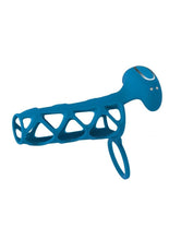 Load image into Gallery viewer, Levelz Vibrating Silicone Rechargeable Cock Cage and Ball Ring - Teal
