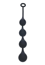 Load image into Gallery viewer, Levelz Waterdrop Silicone Anal Balls - Black - Large - 40mm

